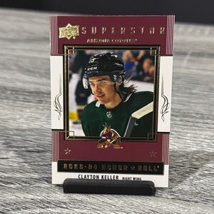 NHL | 2023-24 UD Series 1 #HR-10: Arizona Coyotes: Clayton Keller - Hockey Card